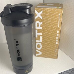 Electric Black Protein Shaker Bottle